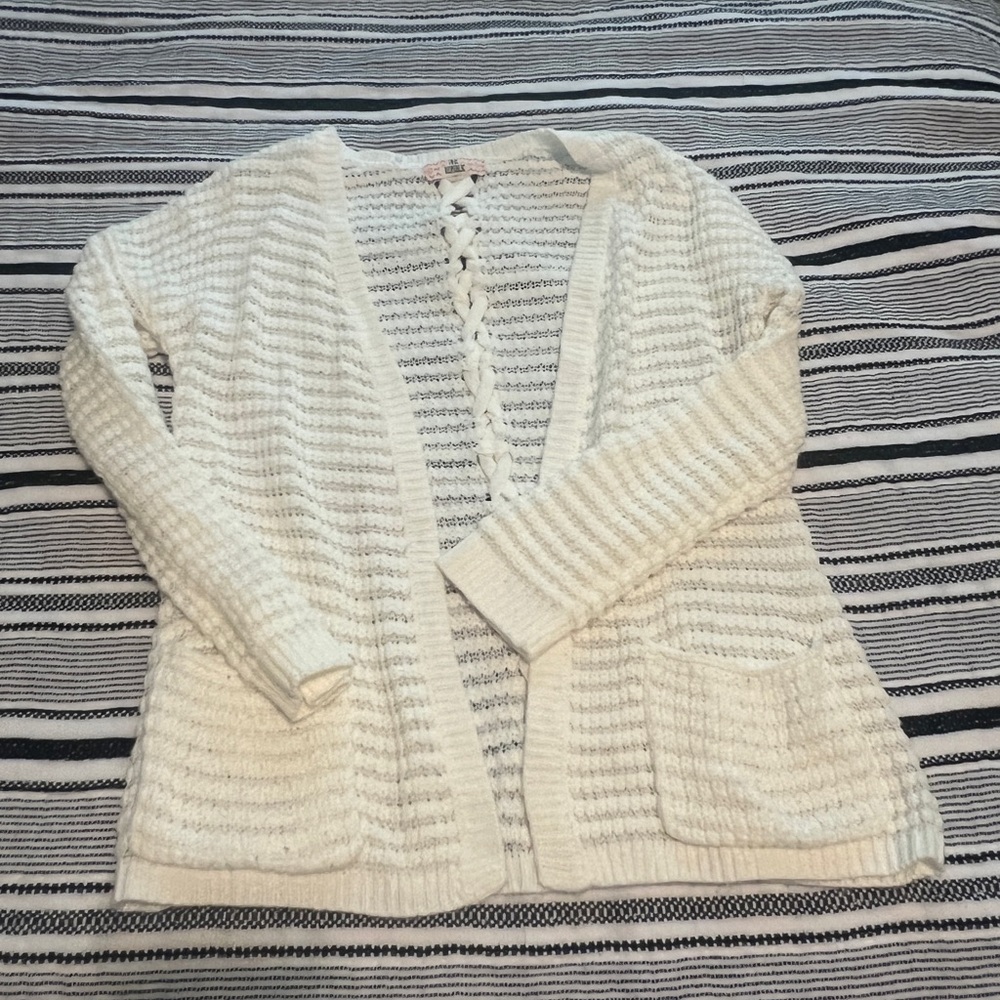 Pink Republic Cream Knit Cardigan